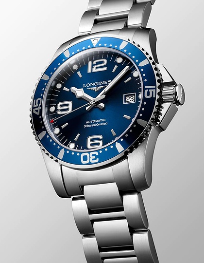 Men's watch / unisex  LONGINES, HydroConquest / 41mm, SKU: L3.742.4.96.6 | dimax.lv
