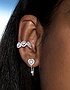 Sieviešu juvelierizstrādājumi  MESSIKA, Joy Cœur 0.15ct Single Diamond White Gold Chain Earring, SKU: 11557-WG | dimax.lv