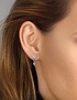Женские ювелирные изделия  MESSIKA, Joy Cœur 0.15ct Diamond Heart Pink Gold Stud Earring, SKU: 11795-PG | dimax.lv