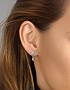 Sieviešu juvelierizstrādājumi  MESSIKA, Joy Cœur 0.15ct Diamond Heart White Gold Stud Earring, SKU: 11795-WG | dimax.lv