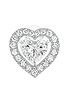 Women Jewellery  MESSIKA, Joy Cœur 0.15ct Diamond White Gold Stud Earring, SKU: 11562-WG | dimax.lv