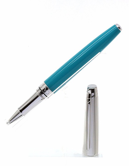  CARAN D’ACHE, Léman Bicolor Turquoise Roller Pen, SKU: 4779.171 | dimax.lv